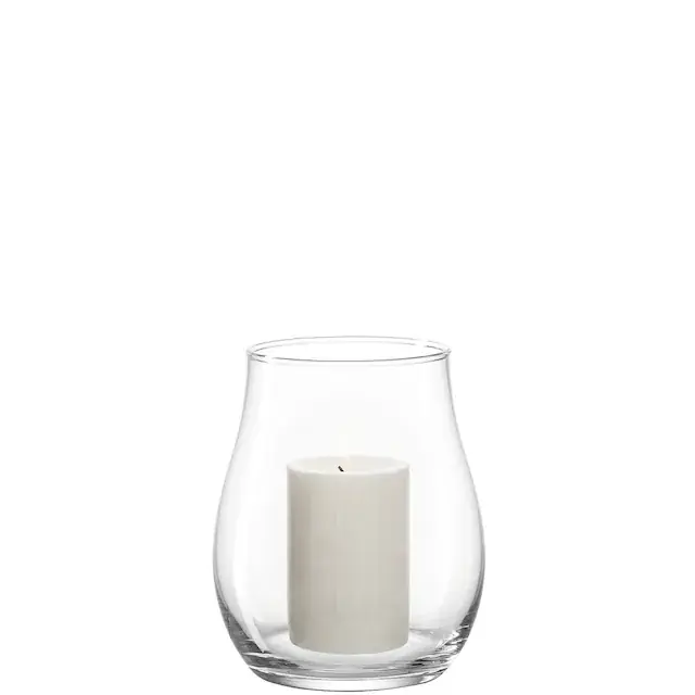 Solange Der Vorrat Reicht LEONARDO Windlicht »Kerzenhalter GIARDINO, für Stumpenkerzen« Vase aus Glas, Spülmaschinenfest