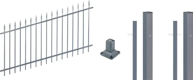 Neue Kollektion Alberts Metallzaun »Chaussee verstellbar« Höhe: 100 cm, Gesamtlänge: 4 - 10 m, zum Aufschrauben