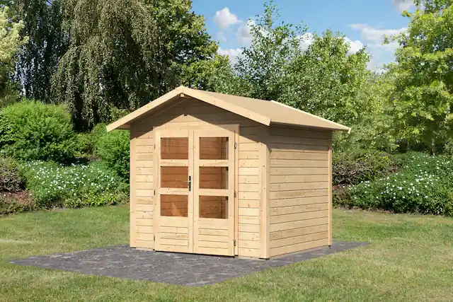 Karibu Gartenhaus »Talkau 3 aus naturbelassenem Fichtenholz« Grundfläche: 8,4m², aus naturbelassenem Fichtenholz, Made in Germany Letzte Chance