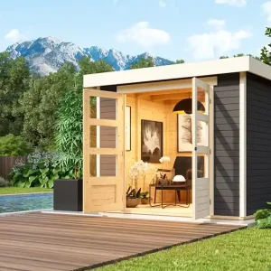 Neu Im Sortiment Avena 1, terragrau 2,42x2,42x2,11m