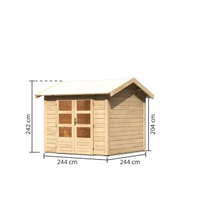 Aumund 3 naturbelassen,2,44x2,44x2,42m Top-Angebot