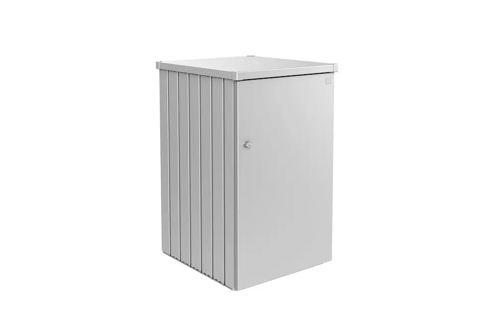Mülltonnenbox Alex silber-metallic Geprüft