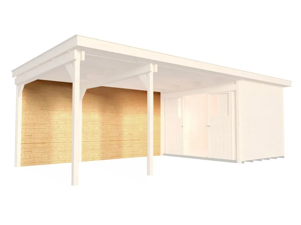 BBH Rückwand 21 mm natur f.Anbau 150cm,Typ 126 und 172 Zertifiziert