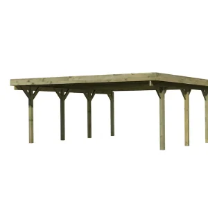 Carport doppelt Classic 2 A 0,5 mm Stahldach Preisreduziert