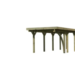 Zertifiziert Carport Einz. Classic 3 B KDI 318x854x234, inkl.1 Bogen
