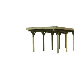 Bestseller Carport Einz. Classic 3 A kdi 318x854x234 + 0,5 mm Stahldach