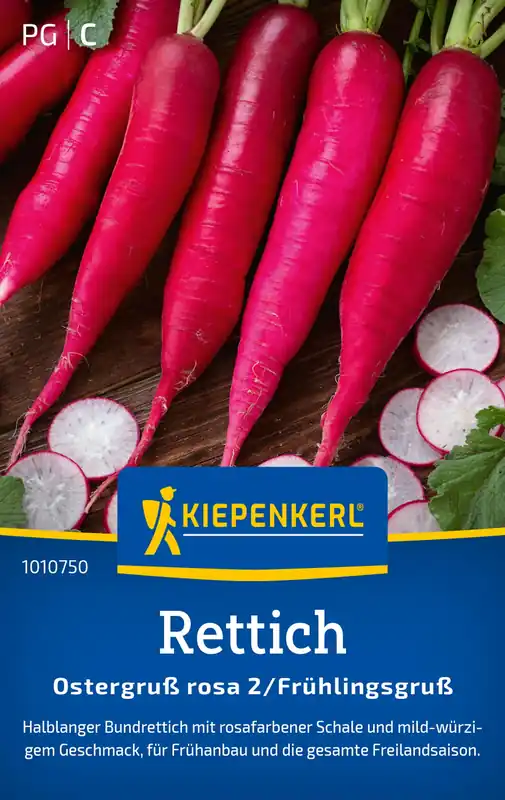 Rettich Ostergruß rosa 2 Frühlingsgruß, Preisgruppe C Schnäppchen