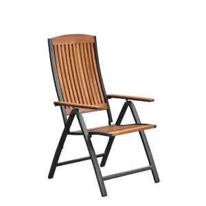 Beliebt Athos Set 7tlg 6 Klappsessel 1 Ausziehtisch 180(250)x100 cm
