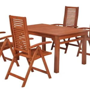 Cordoba Set 5tlg Eucalyptus Tisch 150 (185/220) x 90 cm Versand Am Gleichen Tag