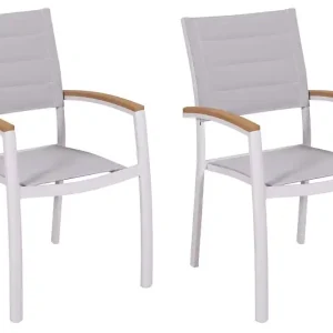 Stapelsessel Pisa 2er Set weiß Top-Angebot