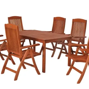 Letzte Chance Maracaibo Set 7tlg Eucalyptus Tisch 150 x 90 cm