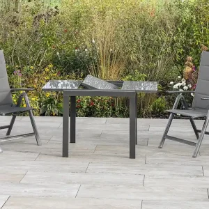 Abverkauf Taviano Set 3tlg 2 Sessel Balkonausz-tisch 80(120)x70cm