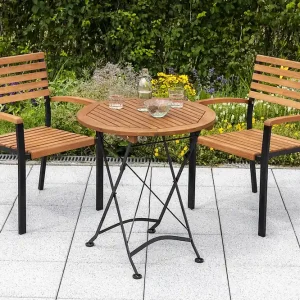 Super-Preis Schlossgarten Set 3tlg 2 Sessel Klapptisch Ø 70cm