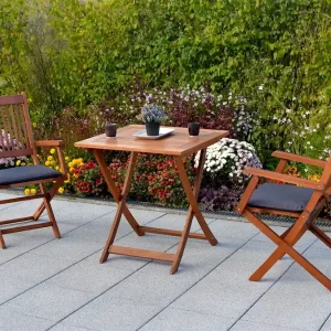 Preiswert Rio Set 5tlg 2 Sessel Auflagen Tisch 70x70cm