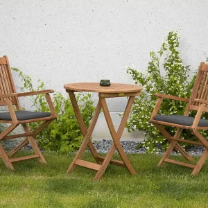 Super-Preis Rio Set 5tlg 2 Sessel Auflagen Tisch Ø 65cm