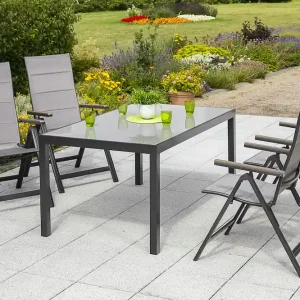 Trivero Set 5tlg 4 Sessel Tisch 150x90cm Alu/Textil Jetzt Kaufen