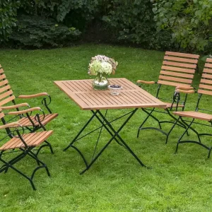Ausverkauf Schlossgarten Set 5tlg 4 Sessel Tisch 120x80cm