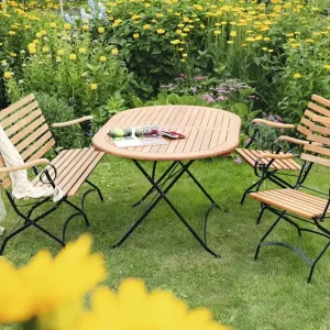 Preis Gesenkt Schlossgarten Set 4tlg 2 Sessel Bank Tisch 140x90cm