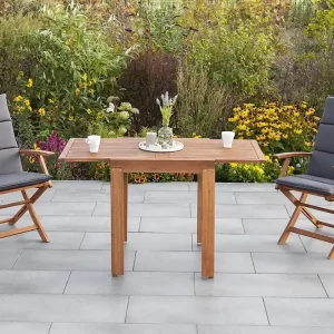 Neu Comdoro Set 5tlg 2 Sessel Kissen Tisch 65(130)x70cm