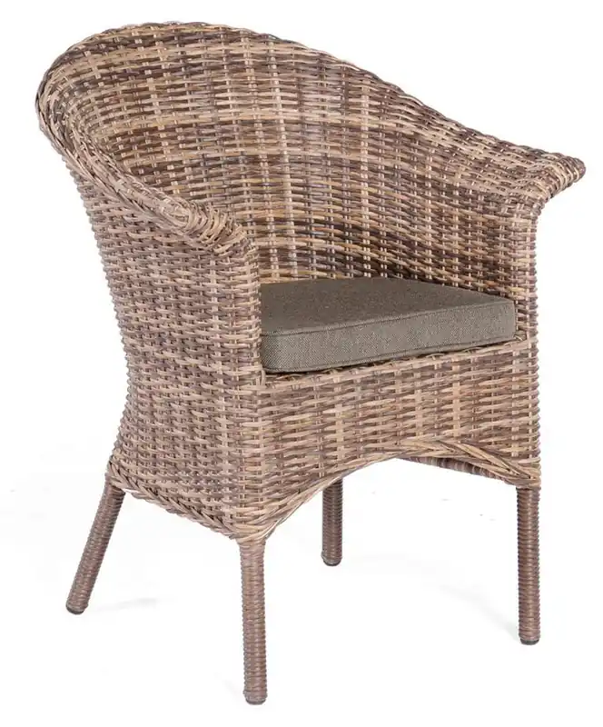 Highlight Sessel Cayman Kunststoffgeflecht nature- mix/Alu, inkl. Kissen SonnenPartner Maße 80/68x69x65/50 cm 6 kg