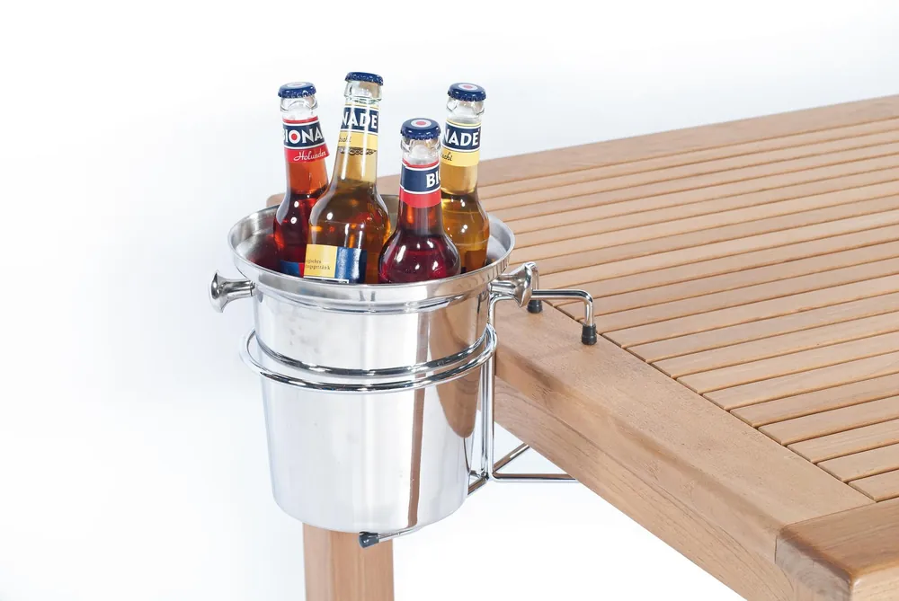 Aktuell Sektkühlerhalter für Tisch verchromt