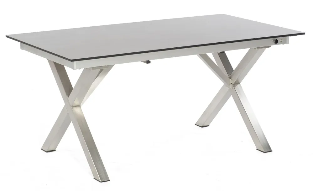 Sonderaktion Ausziehtisch Base-Spectra Edelstahl X-Ge stell Edelstahl Ausziehzarge aus Alumini
