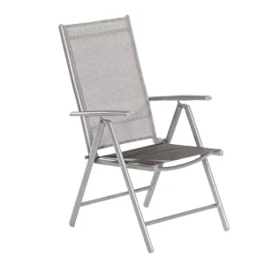 Nur Für Kurze Zeit Amalfi Klappsessel diamantbraun Alu/Textil