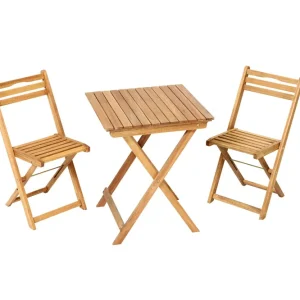 Porto Set 3tlg 2 Stühle Tisch 60x60cm Eukalyptus Solange Der Vorrat Reicht