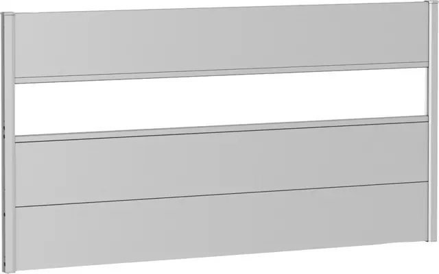 Biohort Sichtschutzelement 3 Metall-Paneele, 1 Acrylglas-Paneel und 2 Schienen, LxH: 180x91 cm Abverkauf