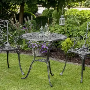 Santorin Set 7tlg Alu/Akazie Tisch 150 x 90 cm Heißes Angebot