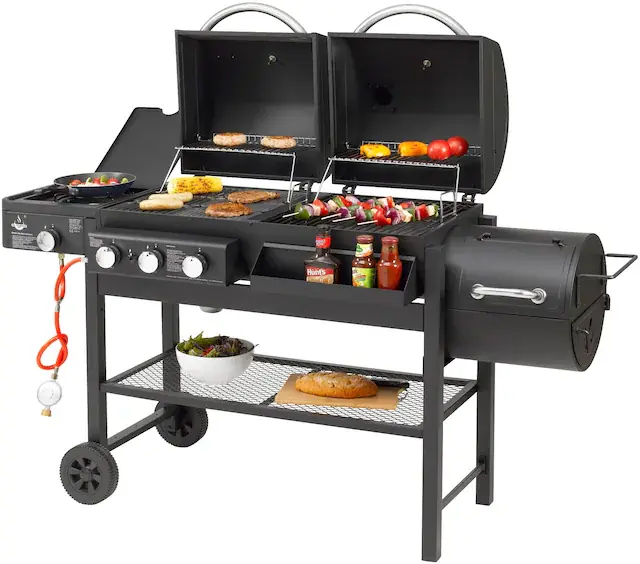 Neuheit El Fuego Gasgrill »Sierra« Gas- und Holzkohlekombination, BxTxH: 173,5x60x117,5 cm