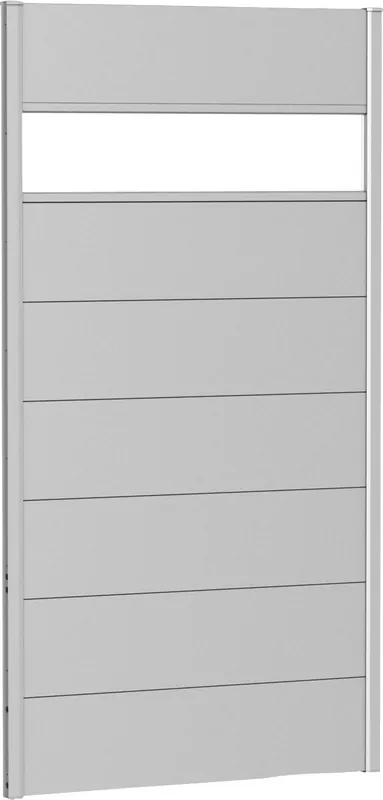 Biohort Sichtschutzelement 7 Metall-Paneele, 1 Acrylglas-Paneel und 2 Schienen, LxH: 96x182 cm Zertifiziert