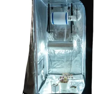 Sofort Bestellen Windhager Gewächshaus »Indoor, Growbox komplettes Starterset« Zuchtzelt für Pflanzen, Anbaufläche 0,64 m², 80 x 80 x 160 cm, schwarz