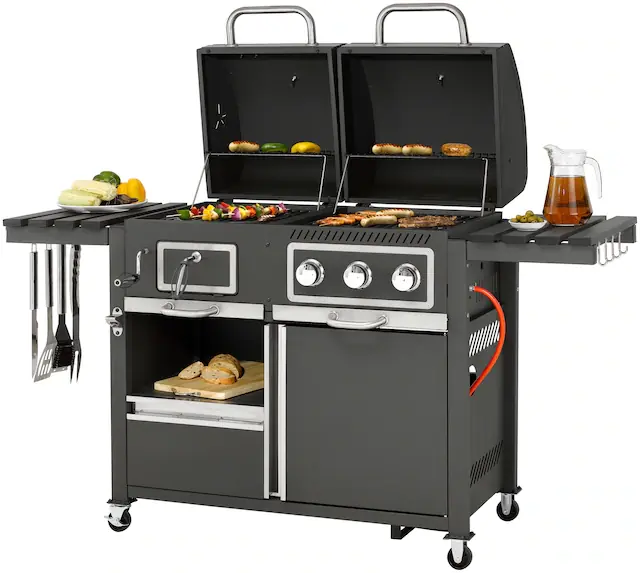 Nur Für Kurze Zeit Tepro Gasgrill »Kohle-Gas-Kombi Toronto« BxTxH: 173x65x116,5 cm