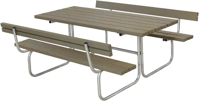 PLUS Garten-Essgruppe »»Classic« Kombimöbel + 2 Rückenlehnen« 1 Stk. tlg. 177x177x75/44 cm Nur Für Kurze Zeit