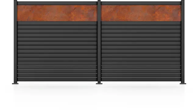 STAKET PRO Gartenzaun »Komplettzaun »Rhombus Mini« Breite 1800 mm + Cortenstahl« Zaunhöhe 180 cm, Zaunlänge 3,684 - 5,526 m Schnäppchen