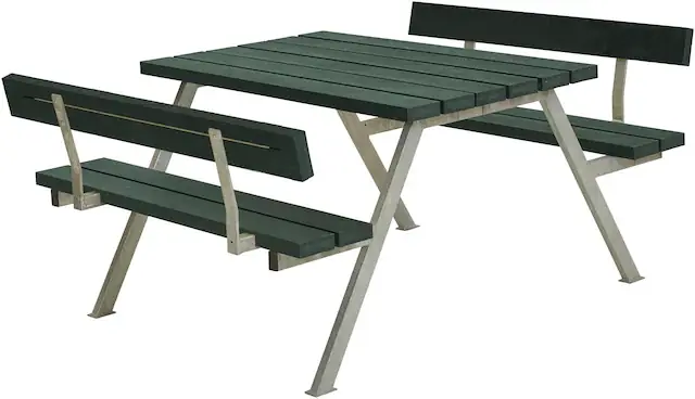 Schneller Versand PLUS Garten-Essgruppe »Alpha Kombimöbel mit 2 Rückenlehnen« 1 Stk. tlg. 118x185x76/45 cm