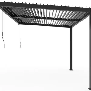Markenware Sojag Terrassendach »Terrassenüberdachung Hana 1013 Schwarz« Mit individuell verstellbaren Lamellen