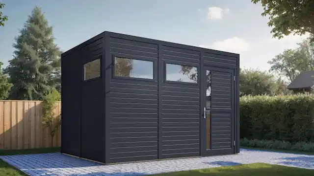 Wochenendangebot BERTILO Gartenhaus »Cubus 3 anthrazit«