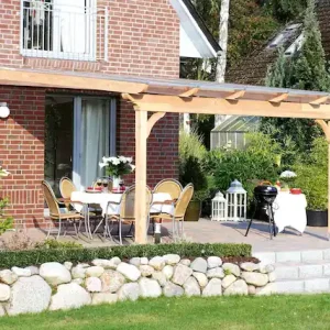Aktuell Skanholz Terrassendach »Ravenna« 648 cm Breite, verschiedene Tiefen