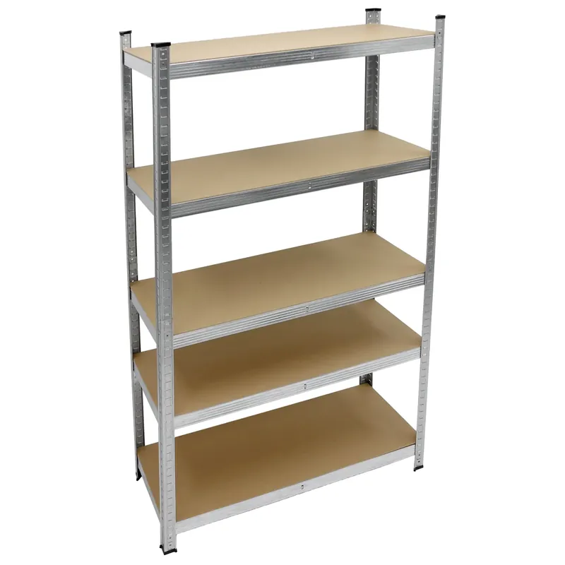 Neue Kollektion Werkstattregal 180x90x40 cm Silber aus Metall und MDF belastbar bis 750 kg