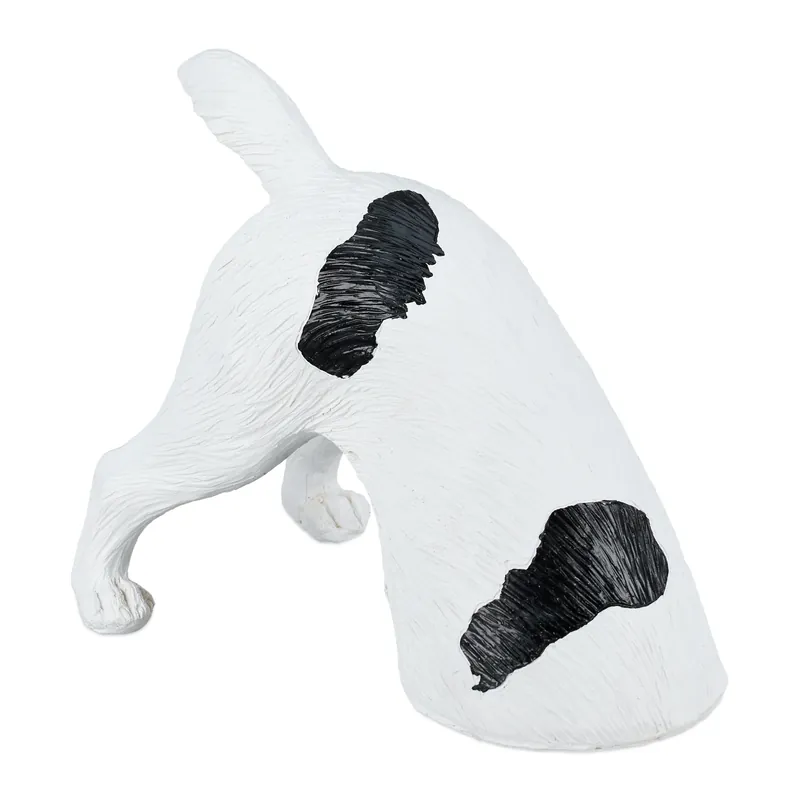 Echt Gartenfigur buddelnder Hund
