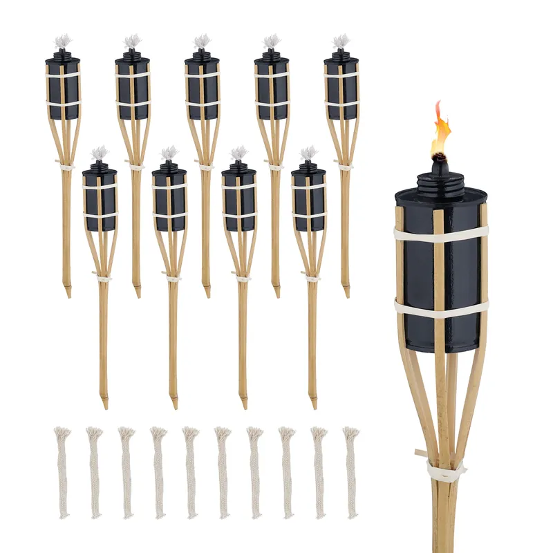 Gartenfackeln 40cm 10er Set Expressversand