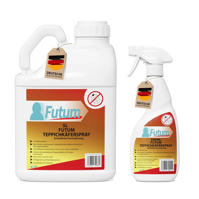 FUTUM 5L + 500ml Teppichkäferspray Gratis Versand