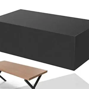 XXL Tischabdeckung 125 cm Abdeckhaube eckig - Abdeckplane schwarz, Gartentisch Angebot