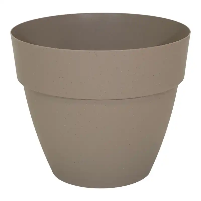 Kunststoff-Blumentopf „Varos Bell Woody“ Cappuccino Ø20 x H17 cm Neuheit