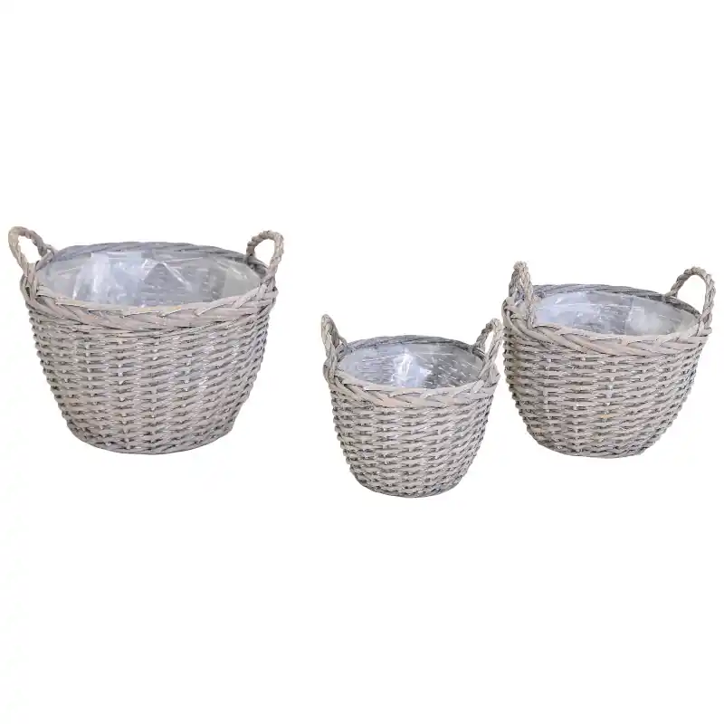 Letzte Chance Weidenkorb „Elzas“ Ø 25 cm – Runder Korb aus Naturweide H 19 cm für Dekoration & Aufbewahrung
