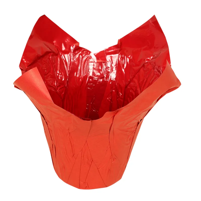 Papiertopf "Wraps" Ø 12 cm rot Geprüft