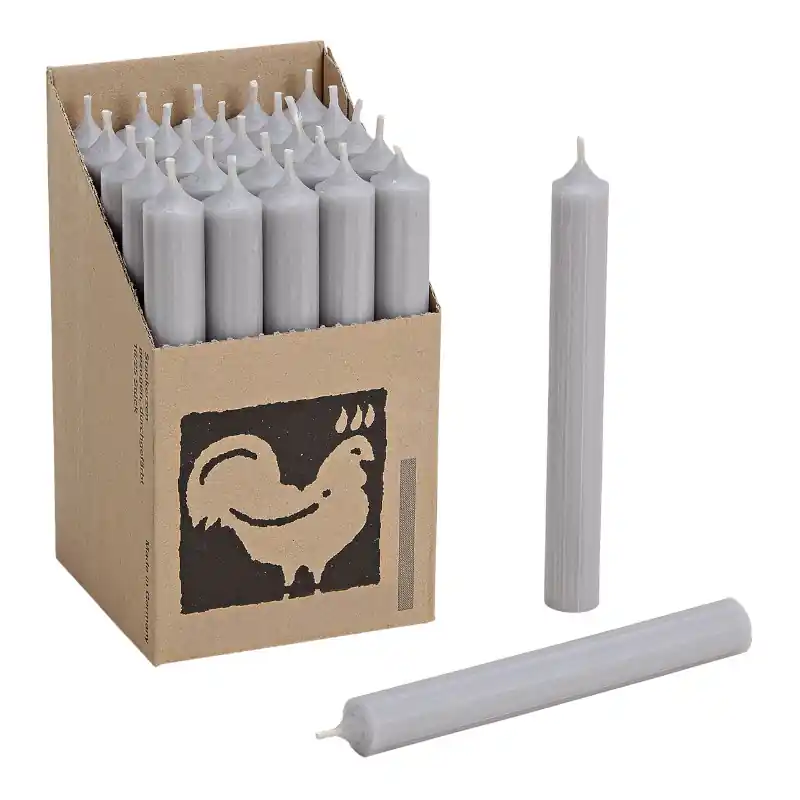 Angebot Stabkerze "grau" Ø2H18cm