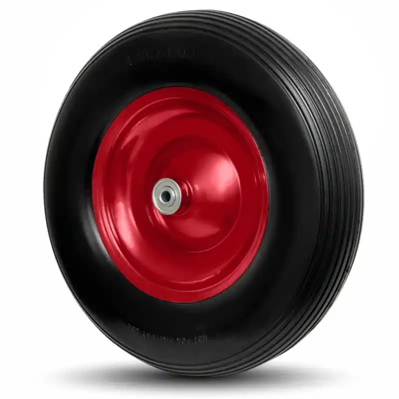 B-Ware TAMS® Schubkarrenrad mit Metallfelge Vollgummi 4.80/4.00-8 , Reifen verbeult Neue Ware
